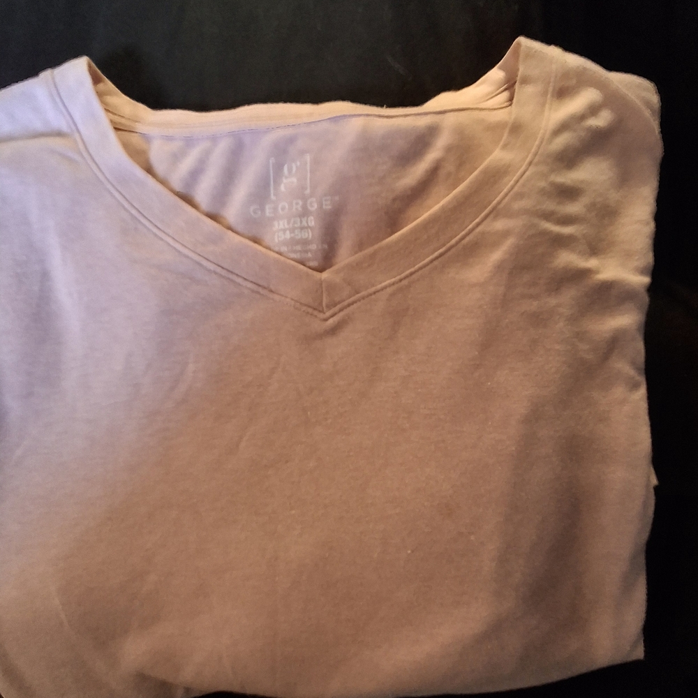 George Soft Pink V-Neck Tee
